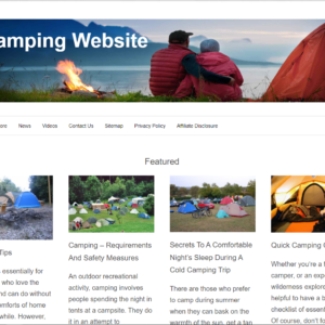 PreBuilt Camping Niche Website