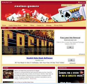PreBuilt Casino Games Niche Website