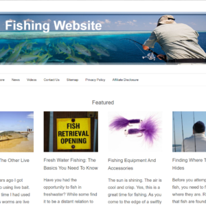 PreBuilt Fishing Niche Website