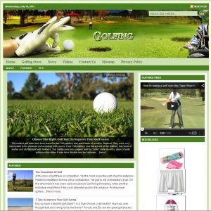 Golfing Niche Website