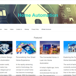 PreBuilt Home Automation Niche Website