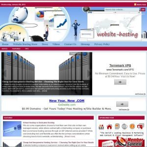 PreBuilt Website Hosting Niche Website